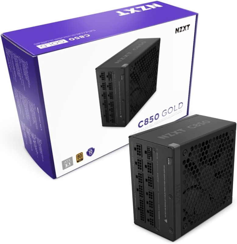 NZXT C850 Gold ATX 3.1 Fully Modular 850 Watts 80 Plus Gold