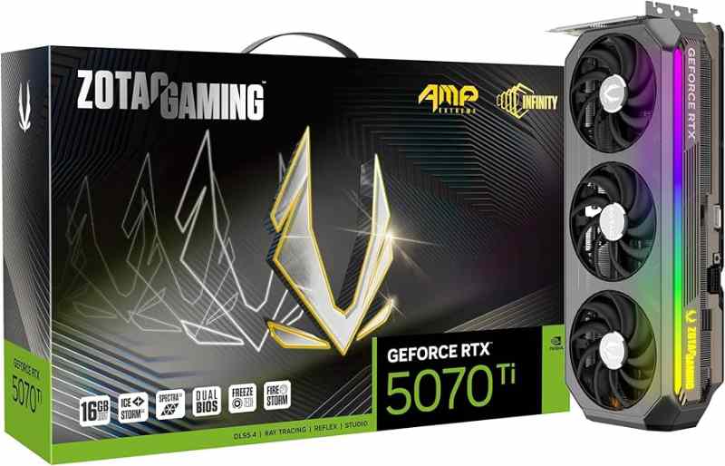 ZOTAC Gaming GeForce RTX 5070 Ti AMP Extreme Infinity