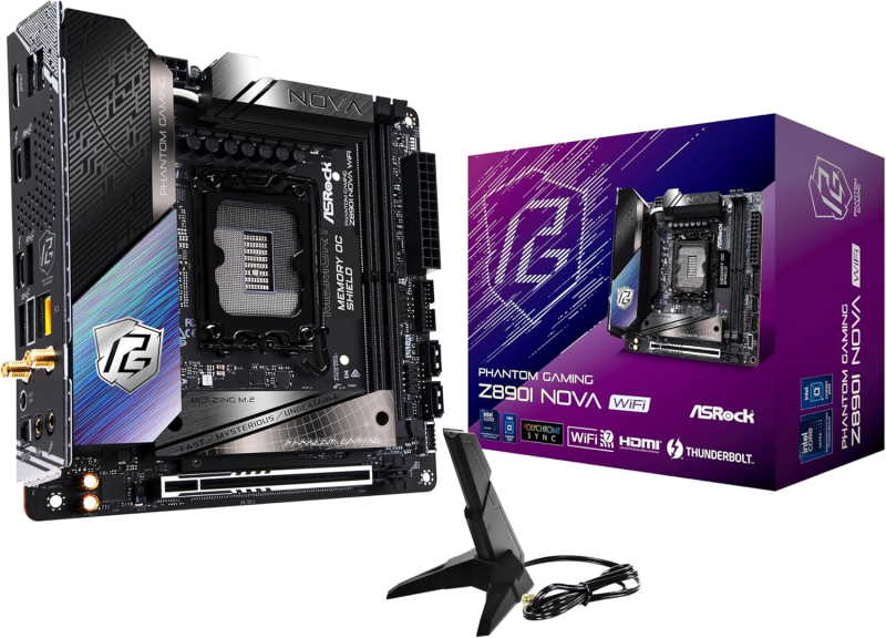 ASRock Z890 Phantom Gaming Z890i Nova Mini ITX WiFi 7