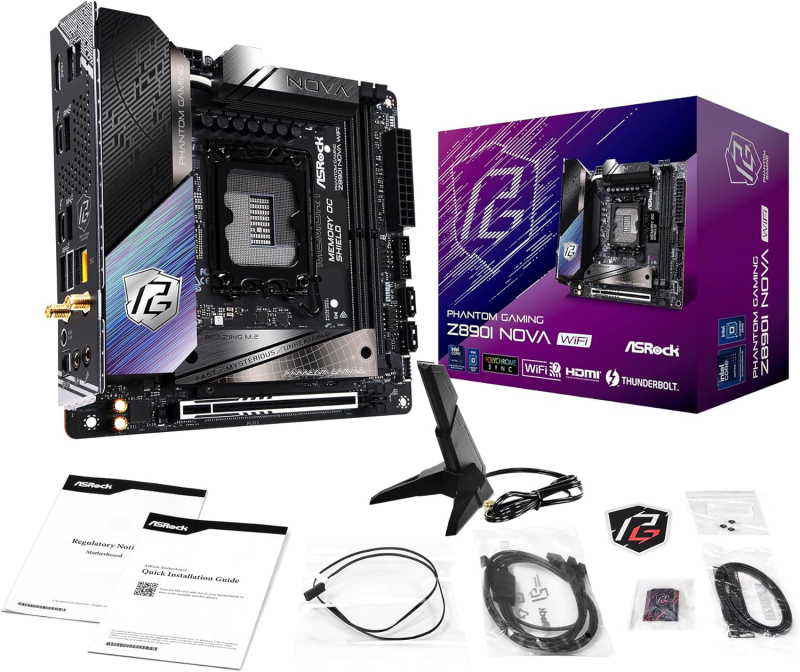 ASRock Z890 Phantom Gaming Z890i Nova Mini ITX WiFi 7 - Image 4