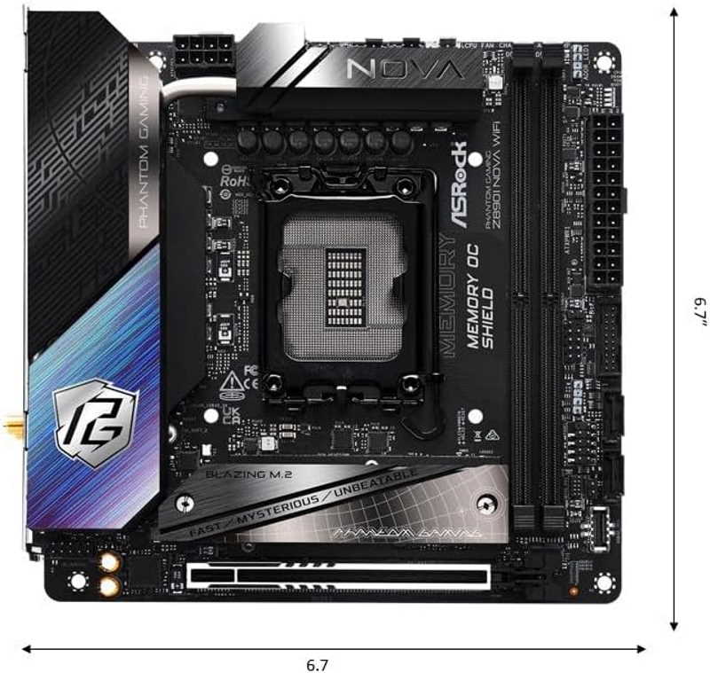 ASRock Z890 Phantom Gaming Z890i Nova Mini ITX WiFi 7 - Image 2