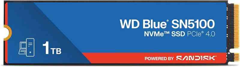 WD Blue SN5100 1TB NVMe PCIe 4
