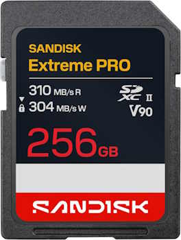 Sandisk 256GB Extreme PRO SD UHS-II V90