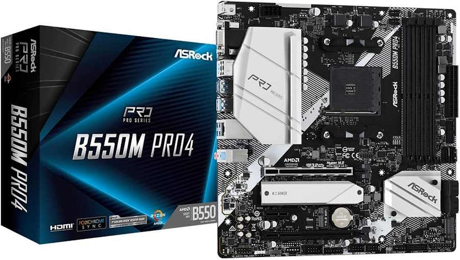 ASRock B550M PRO4 AM4 Motherboard