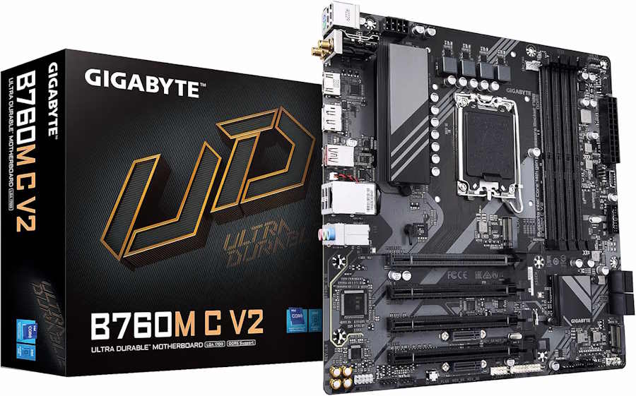 GIGABYTE B760M C V2 LGA 1700 Micro-ATX Motherboard 