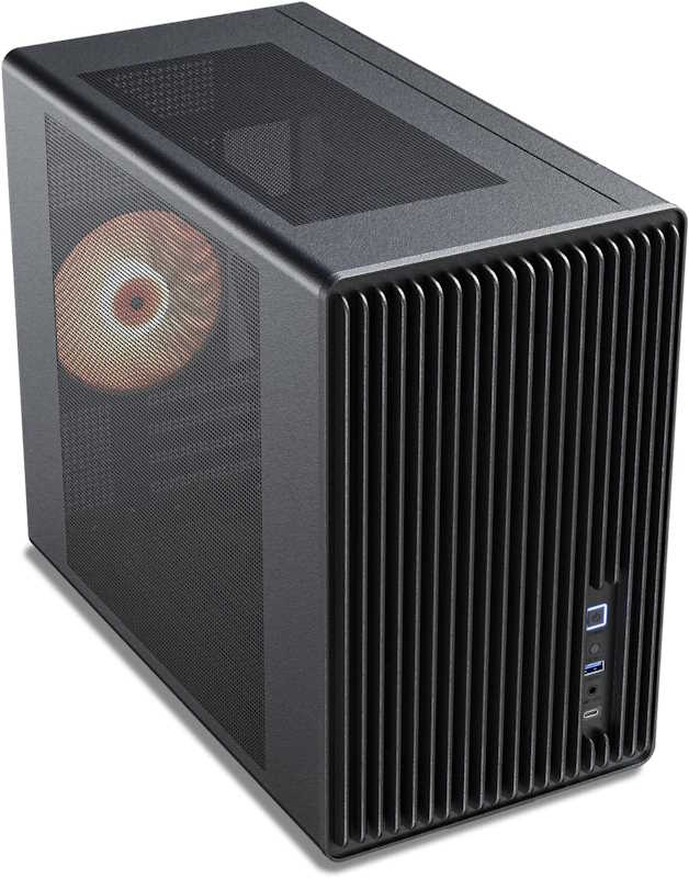 Vetroo M06 White Micro-ATX Mid Tower Gaming PC Case (Black)