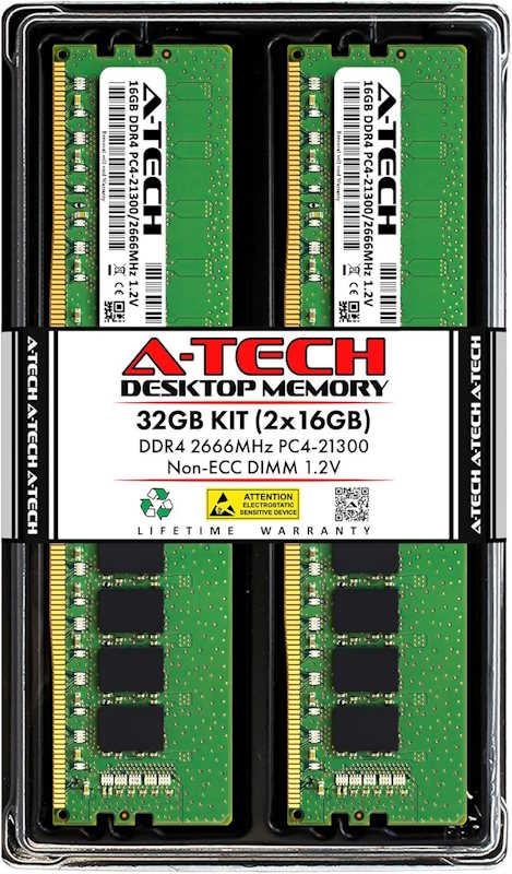 A-Tech 32GB DDR4 2666 MHz