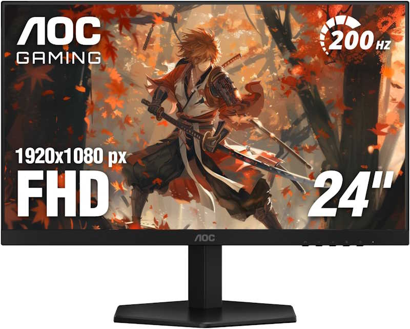 AOC 24G42HE 24-inch Gaming Monitor FHD 200Hz IPS