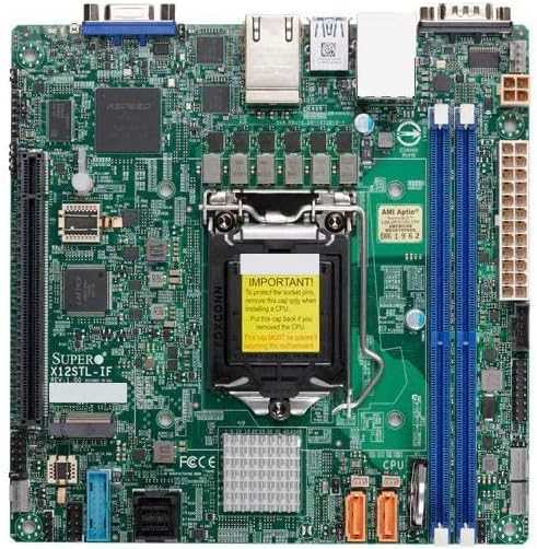 Supermicro X12STL-IF Mini-ITX Server Motherboard Intel C252 LGA-1200